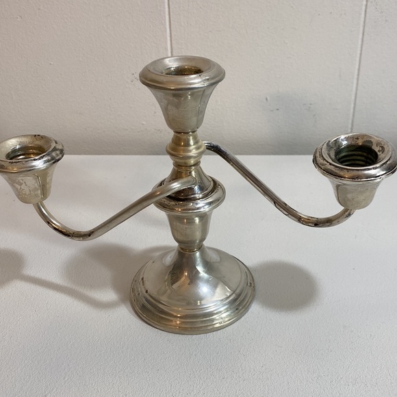 Frank M Whiting Sterling Silver 3 Arm Candelabra Vintage #280 Weighted - Picture 11 of 12